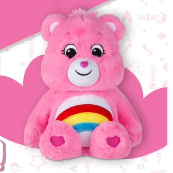 Care Bears 14” Cheer Bear Pink Plushie Perfect Stuffed Animal Super Soft Cuddly - Picture 10 of 11